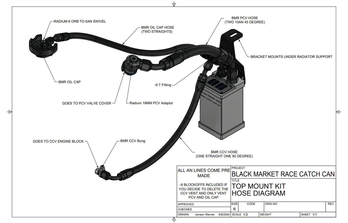 Black Market Race Oil Catch Cans The Black Market B58 Gen 2 Catch Can