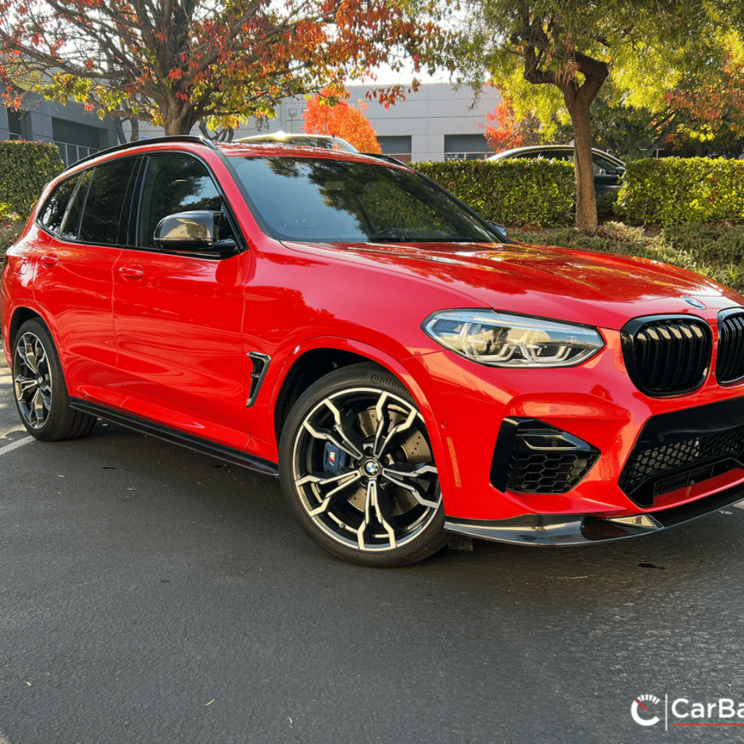 CarBahn Front Lip Gloss Carbon Fiber Front Splitter | BMW X3M/X4M