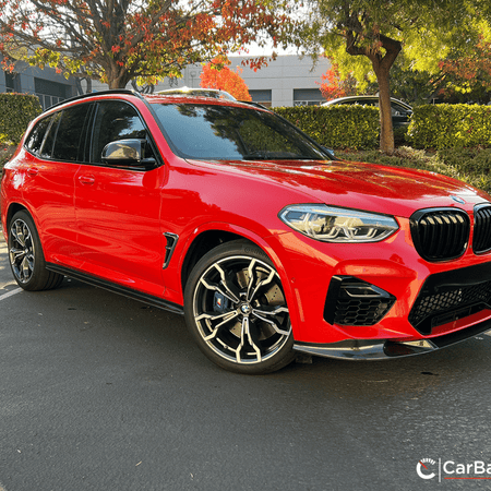 CarBahn Front Lip Gloss Carbon Fiber Front Splitter | BMW X3M/X4M