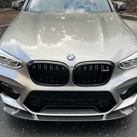 CarBahn Front Lip Gloss Carbon Fiber Front Splitter | BMW X3M/X4M