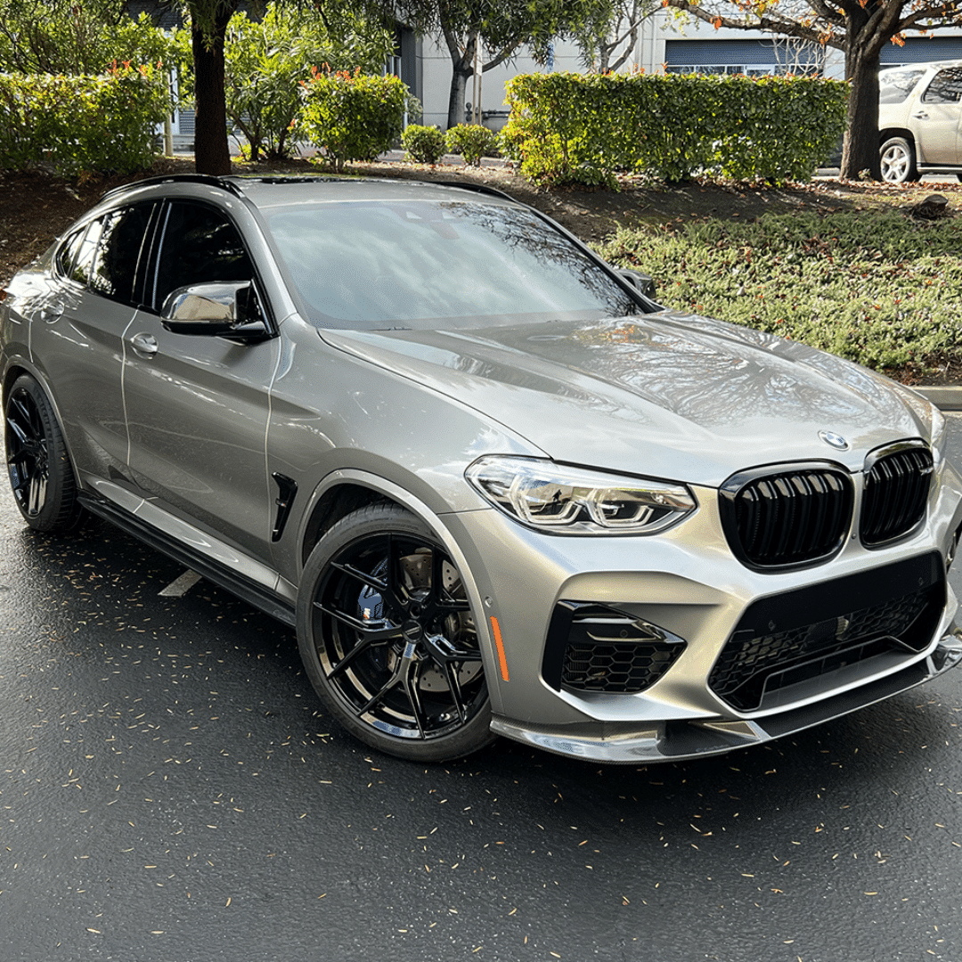 CarBahn Front Lip Gloss Carbon Fiber Front Splitter | BMW X3M/X4M