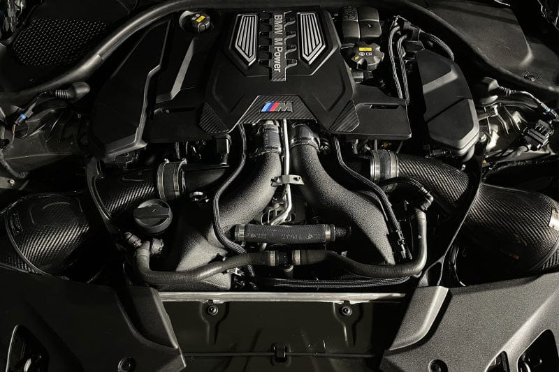 CSF Intercoolers CSF 16-21 BMW M5 (F90) / 17-21 BMW M8 (F91/F92/F93) Twin Charge-Air-Cooler Set - Crinkle Black
