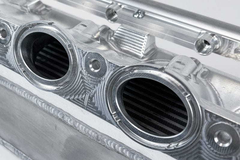 CSF Intercoolers CSF Gen 2 B58 Race X Charge-Air-Cooler Manifold - Raw Billet Aluminum Finish