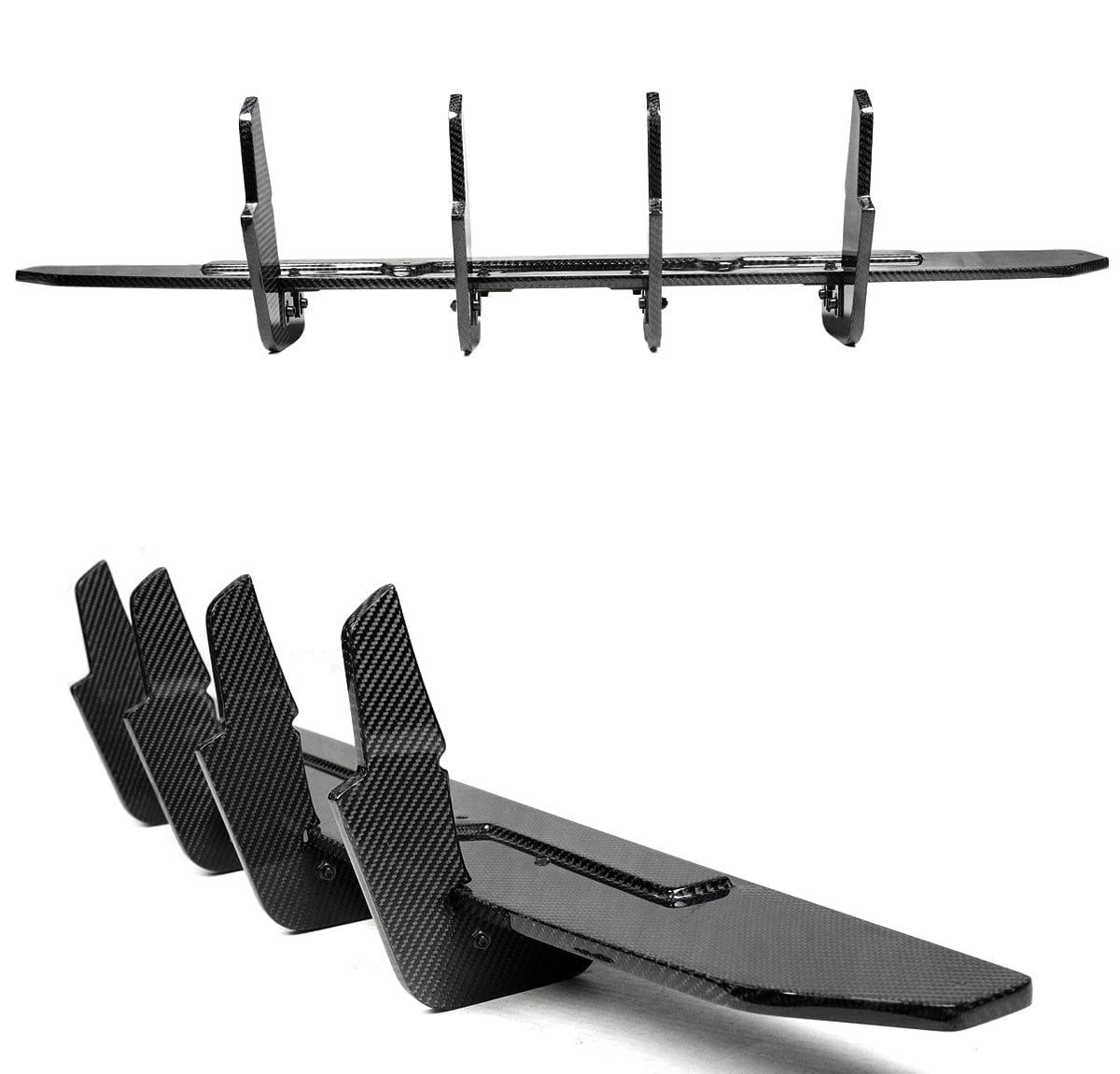 West Coast Euros Diffuser Max Style Carbon Fiber Diffuser w/ Max Style Rear Splitters - G22 4 Series