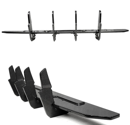 West Coast Euros Diffuser Max Style Carbon Fiber Diffuser w/ Max Style Rear Splitters - G22 4 Series