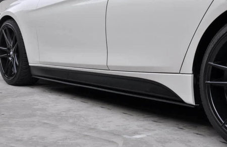West Coast Euros Exterior BMW F30 3 Series Carbon Fiber Side Skirt Extension (M Sport)