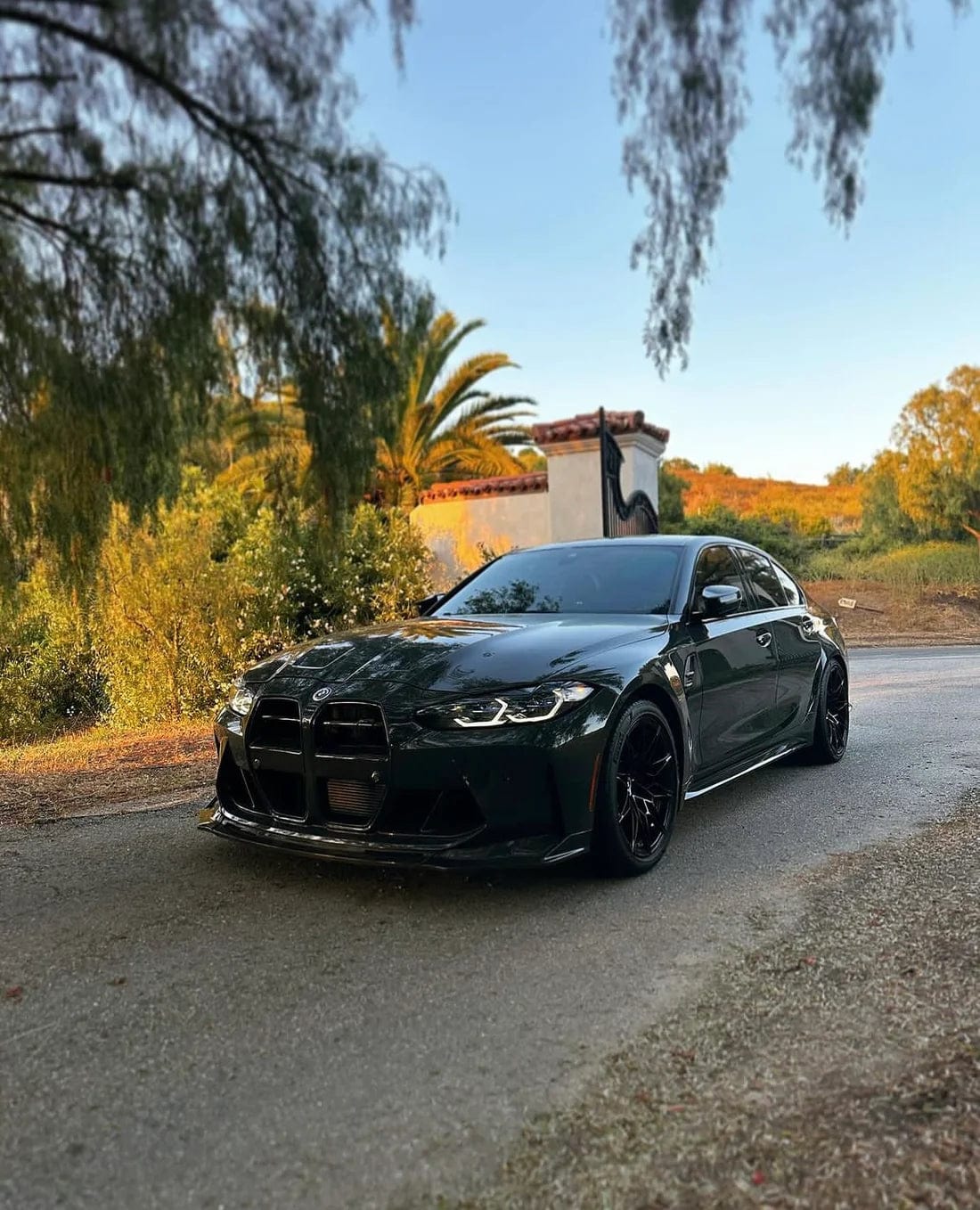 West Coast Euros Exterior BMW G8x M3 M4 V Style Dry Carbon Fiber Front Grille Replacement