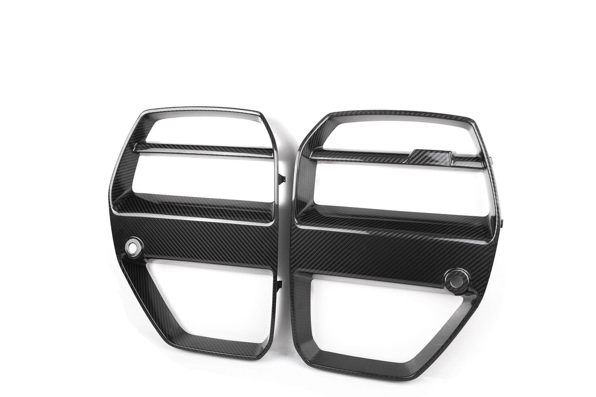 West Coast Euros Grille V Style Dry Carbon Fiber Front Grille Replacement - G80 M3 / G82 M4