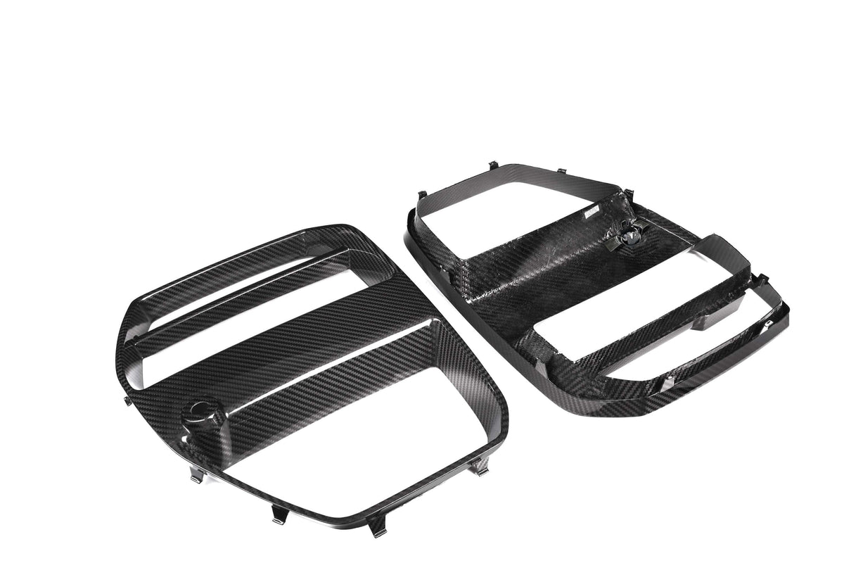West Coast Euros Grille V Style Dry Carbon Fiber Front Grille Replacement - G80 M3 / G82 M4