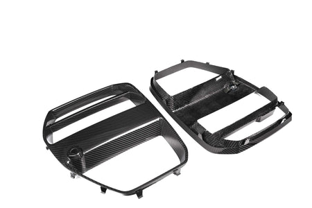 West Coast Euros Grille V Style Dry Carbon Fiber Front Grille Replacement - G80 M3 / G82 M4