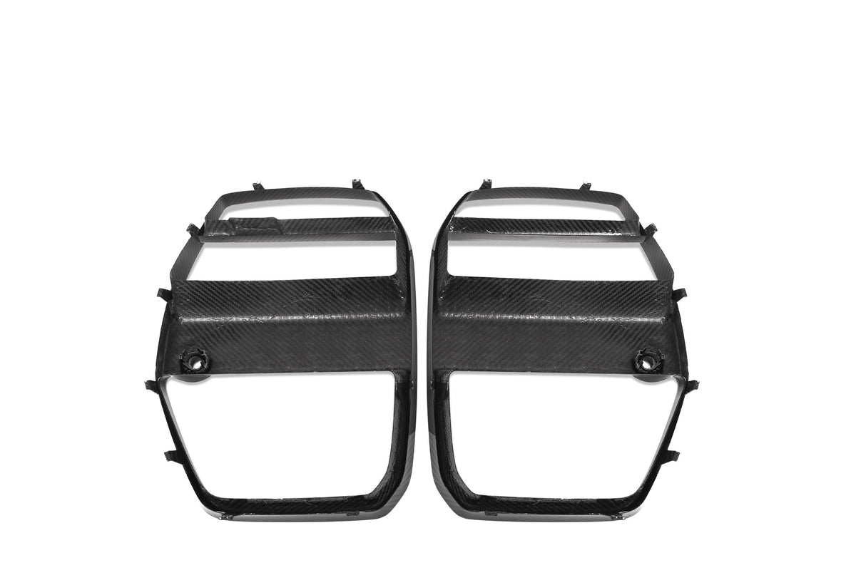 West Coast Euros Grille V Style Dry Carbon Fiber Front Grille Replacement - G80 M3 / G82 M4