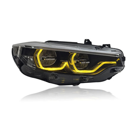West Coast Euros Lighting IKON II Style Color Switching LED Headlights (YELLOW/WHITE) - BMW F80 M3 / F82 M4 / F32 4 Series