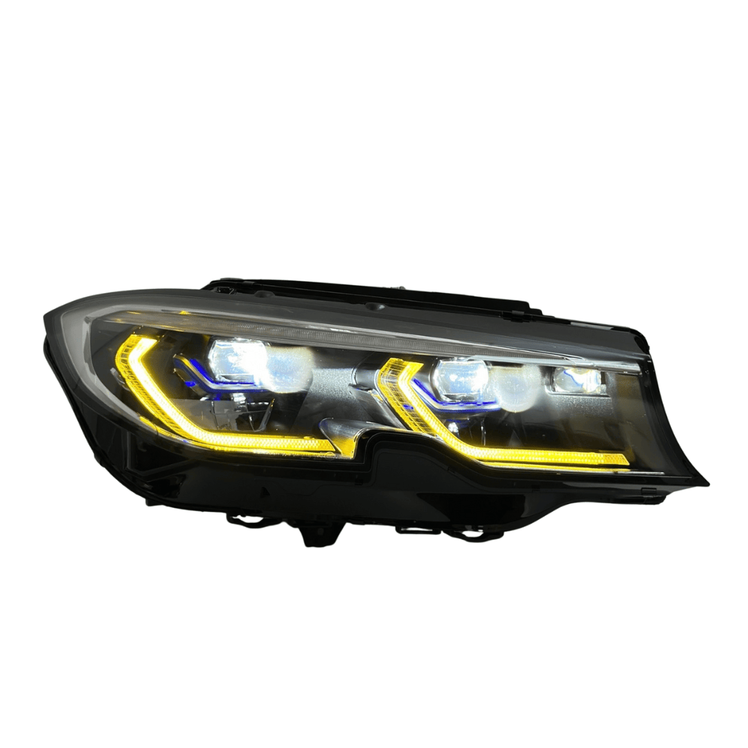 West Coast Euros Lighting Laser Style LED Yellow/White Color Switching Headlights V2 - G20 3 Series (Pre-LCI Non-Laser Only)