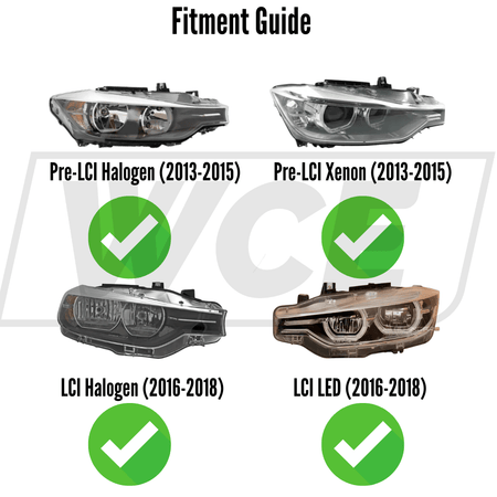 West Coast Euros Lighting LCI Style LED Headlights Upgrade - F30 3 Series / F31 3 Series