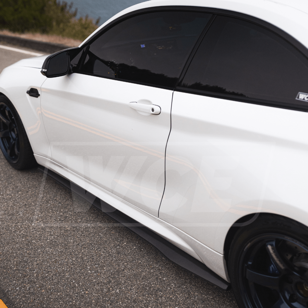 West Coast Euros Side Skirts R1 Style Carbon Fiber Side Skirts - BMW F87 M2