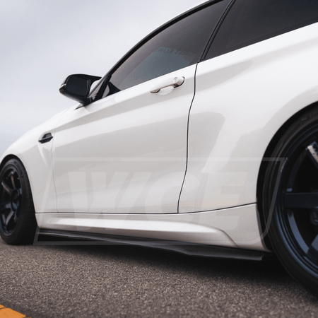 West Coast Euros Side Skirts R1 Style Carbon Fiber Side Skirts - BMW F87 M2