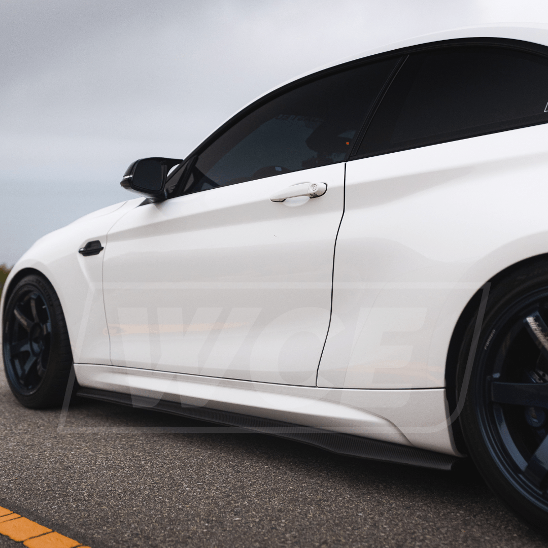 West Coast Euros Side Skirts R1 Style Carbon Fiber Side Skirts - BMW F87 M2