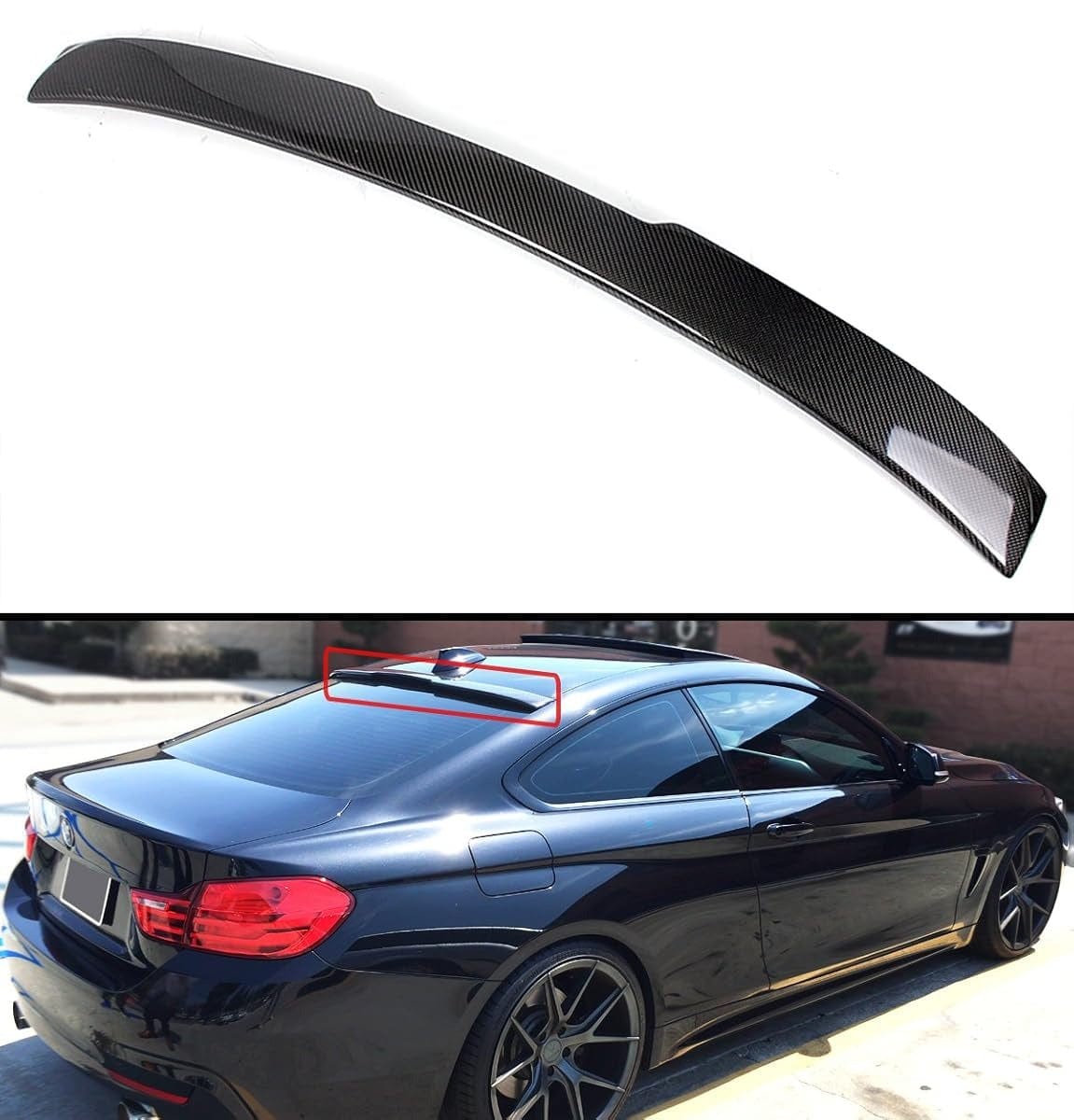 Wide Body Kit Maxton Design Carbon Fiber Rear Wing With Internal