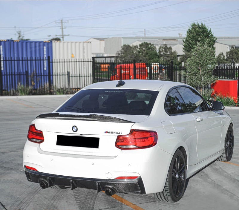 West Coast Euros Spoiler PSM Style High Kick Carbon Fiber Trunk Spoiler - F87 M2 / F22 2 Series