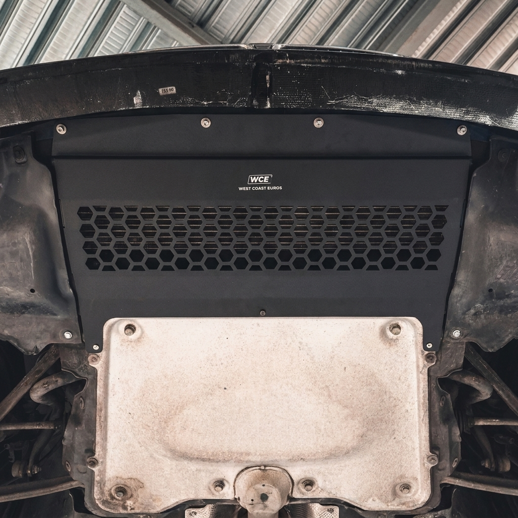 WCE S55 Metal Oil Cooler Guard Skid Plate: Protection for Your F80 M3 or F82 M4