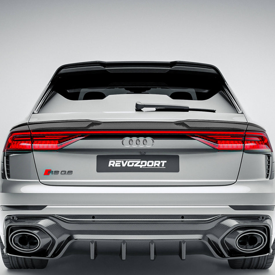 Audi RSQ8 Pre-LCI carbon fiber mid spoiler RevoZport