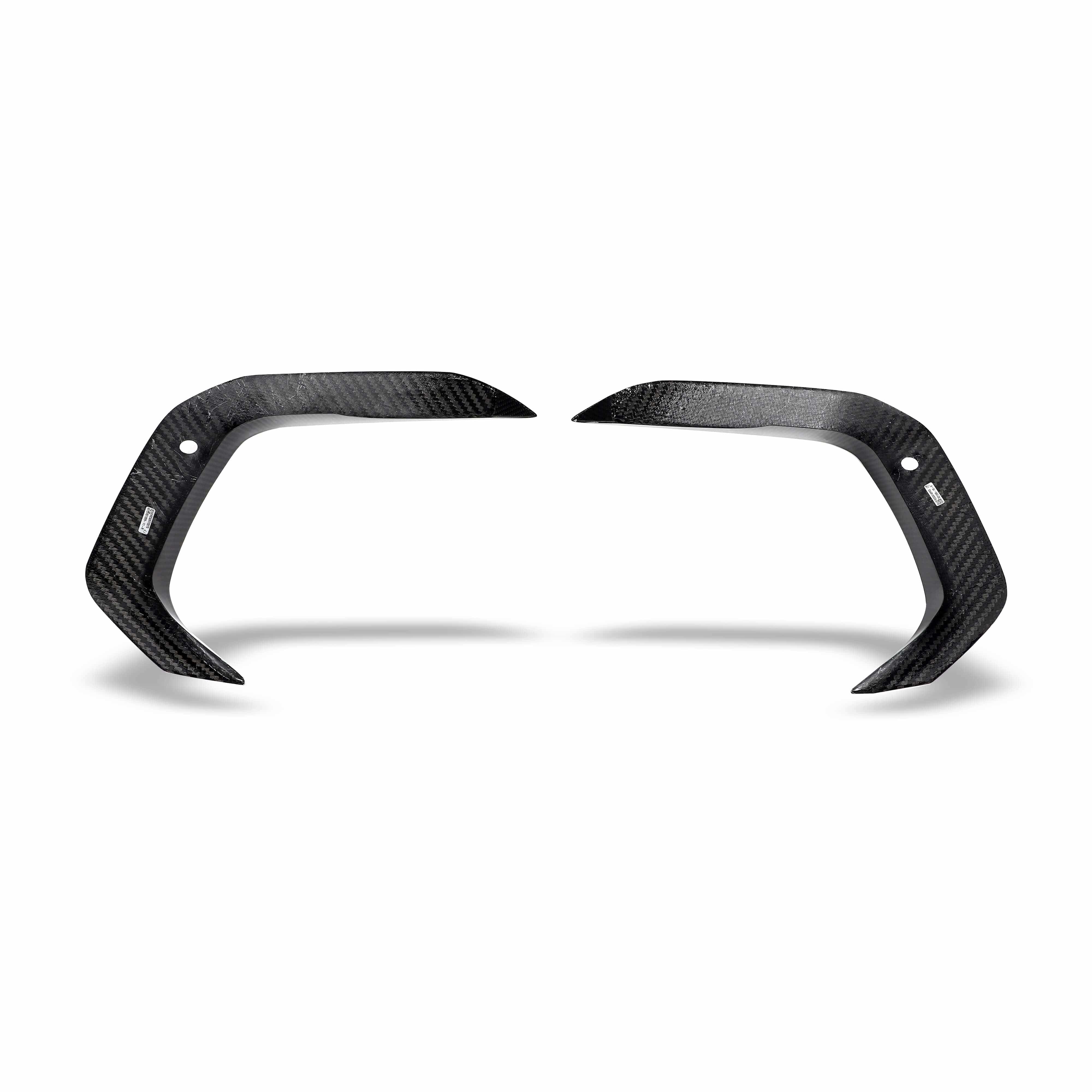 Revozport Misc. Exterior BMW X6M F96 PRE LCI Carbon Fiber Front Bumper Canards