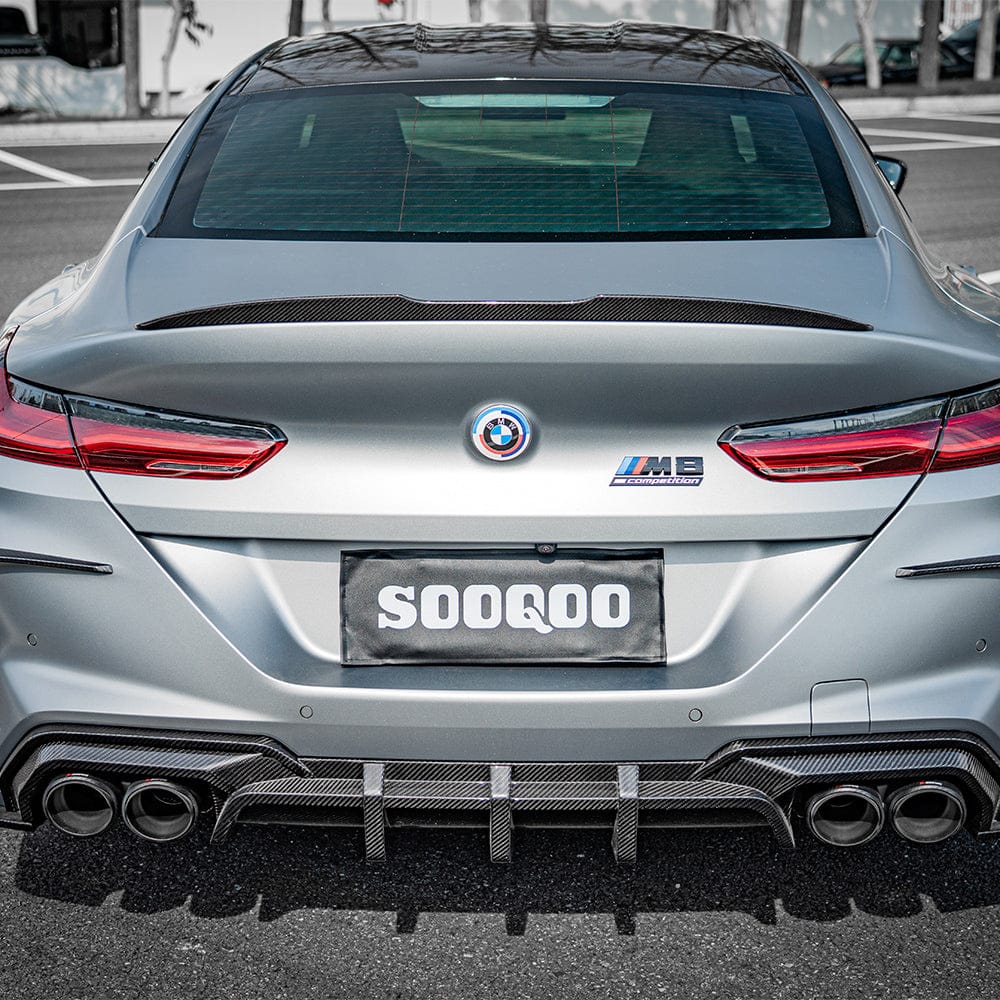 SOOQOO Diffuser SOOQOO BMW M8 F93 Rear Diffuser In Prepreg Carbon Fiber
