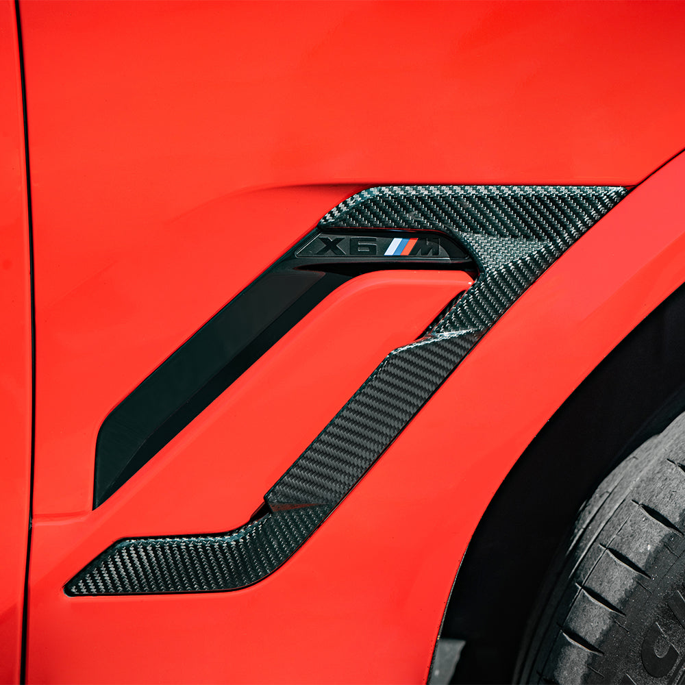 BMW F96 X6M CARBON FIBER SIDE FENDER TRIM