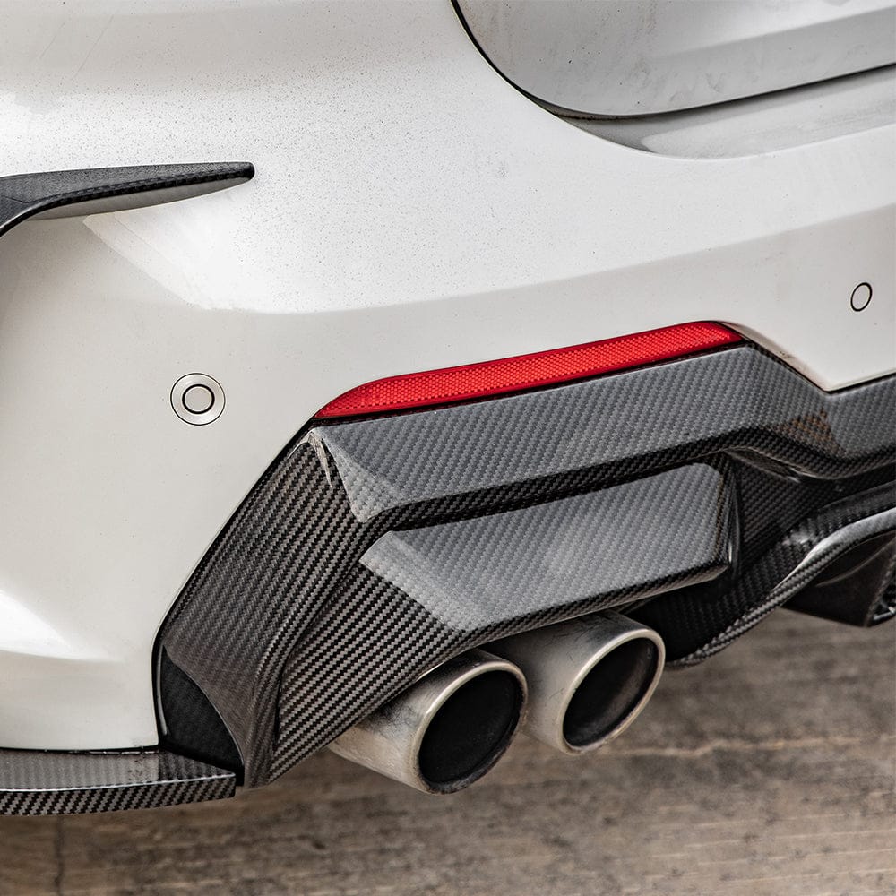 SOOQOO Rear Diffuser SOOQOO BMW 4 Series G22 Rear Diffuser In Prepreg Carbon Fiber