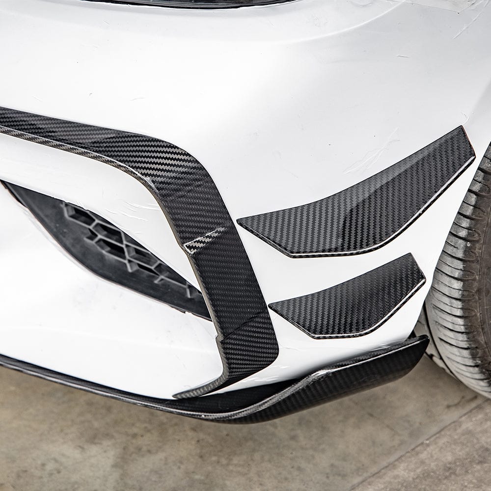 SOOQOO Canard SOOQOO BMW M2 F87 Front Canards In Prepreg Carbon Fiber