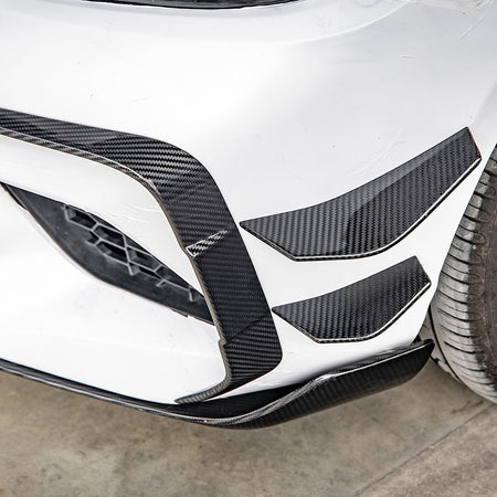 SOOQOO Canard SOOQOO BMW M2 F87 Front Canards In Prepreg Carbon Fiber