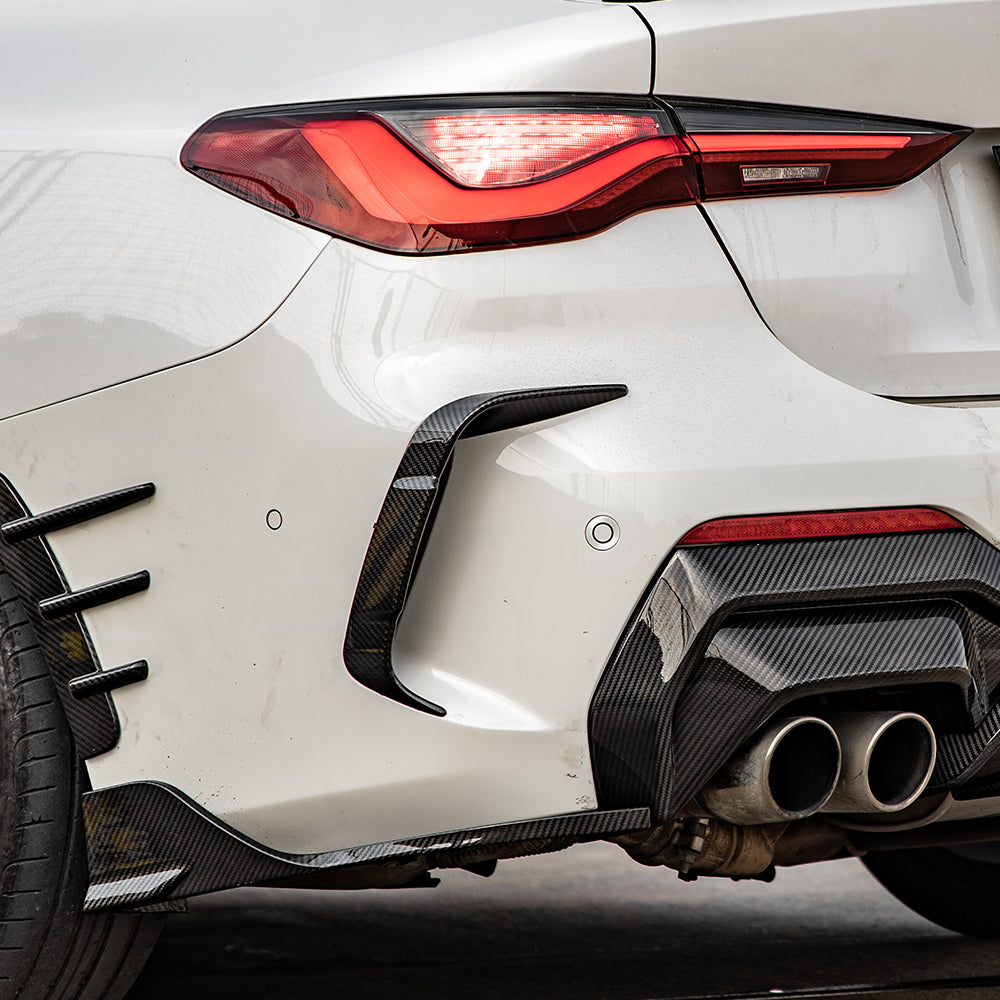 G22 G23 CARBON FIBER REAR BUMPER TRIMS
