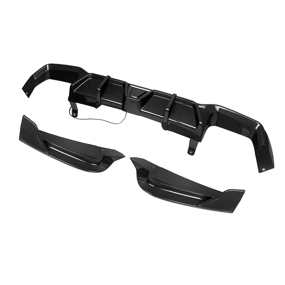 BMW F98 X4M FACELIFT CARBON REAR DIFFUSER 