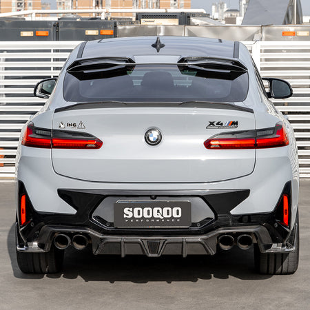 BMW F98 X4M FACELIFT CARBON FIBER REAR DIFFUSER 