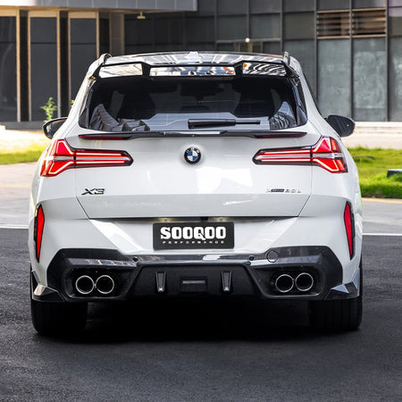 BMW X3 G45 CARBON FIBER REAR BUMPER TRIMS