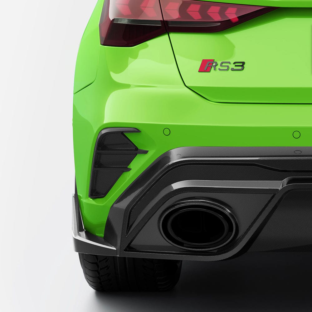 AUDI RS3 Sportback 8Y Carbon Rear Bumper Trims