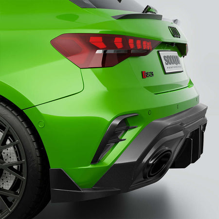 AUDI RS3 Sportback 8Y LCI Carbon Fiber Rear Bumper Trims
