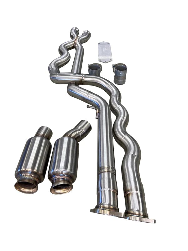 Active Autowerke Exhaust Equal Length Mid Pipe w/ Resonated Pipes Active Autowerke Equal Length Mid Pipe Kit - BMW F87 M2 Competition