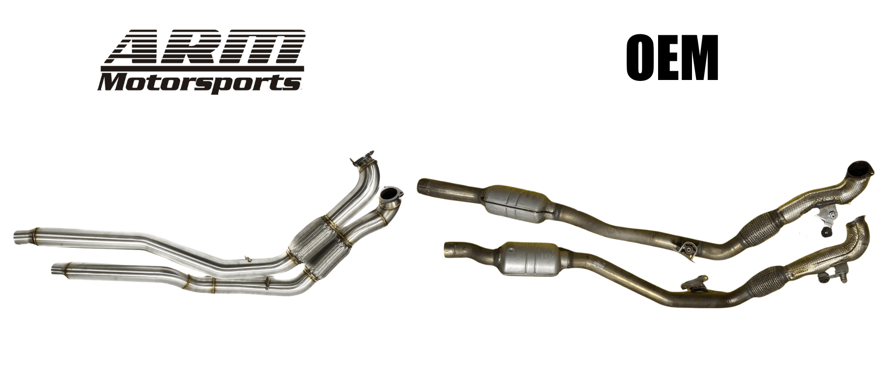 ARM Motorsports Exhaust Audi B9 S4 S5 3.0T 3" Midpipes