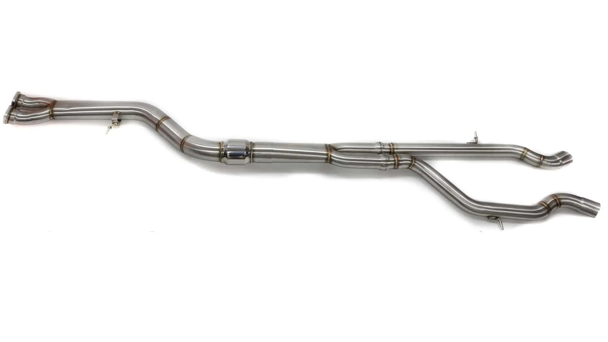 ARM Motorsports Performance BMW S55 MIDPIPE UPGRADE - 3.5" RESONATED