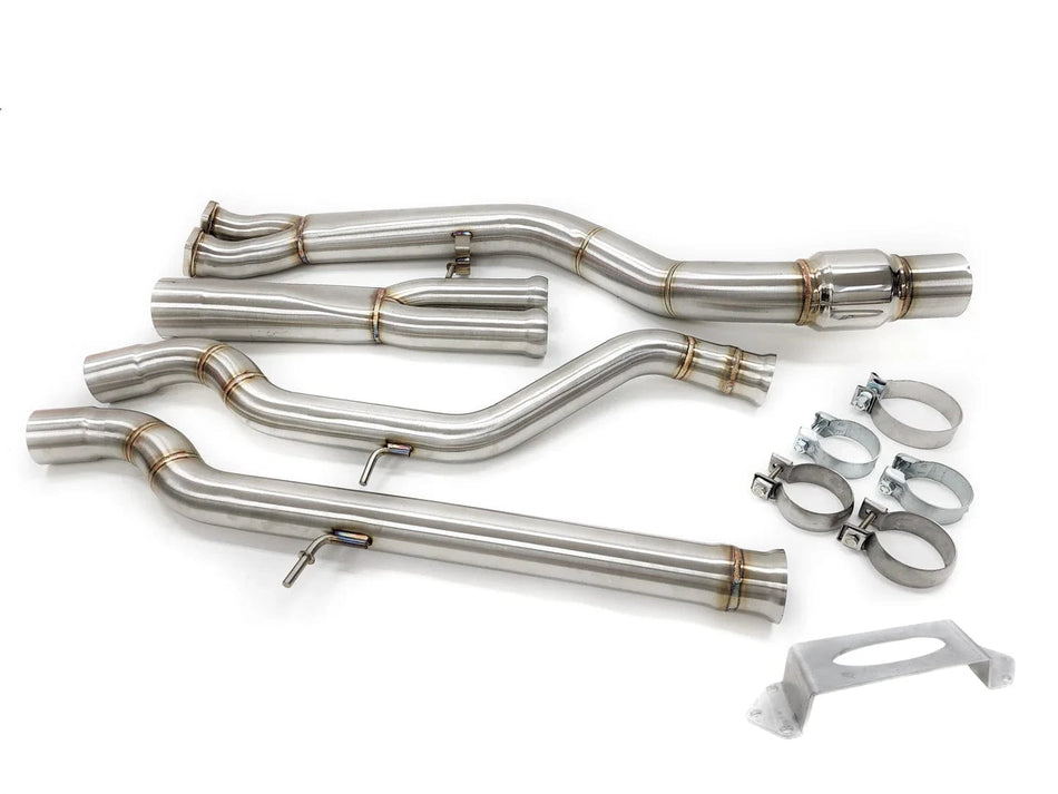 ARM Motorsports Performance BMW S55 MIDPIPE UPGRADE - 3.5" RESONATED