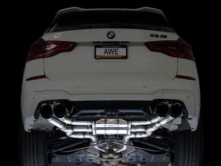 AWE Tuning Axle Back AWE Tuning 20-25 BMW X3 M/M Comp (F97) AWD SwitchPath Axle-Back Exhaust - Diamond Black Tips