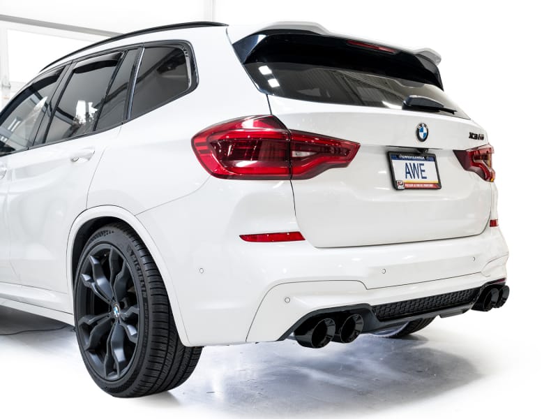 AWE Tuning Axle Back AWE Tuning 20-25 BMW X3 M/M Comp (F97) AWD SwitchPath Axle-Back Exhaust - Diamond Black Tips