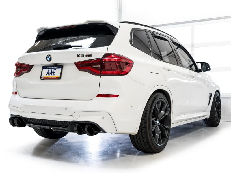 AWE Tuning Axle Back AWE Tuning 20-25 BMW X3 M/M Comp (F97) AWD SwitchPath Axle-Back Exhaust - Diamond Black Tips