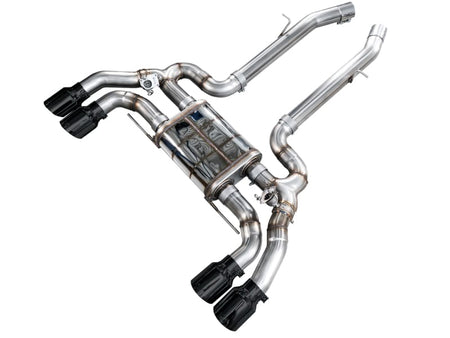 AWE Tuning Axle Back AWE Tuning 20-25 BMW X3 M/M Comp (F97) AWD SwitchPath Axle-Back Exhaust - Diamond Black Tips