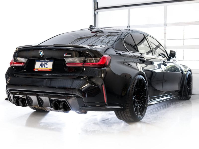 AWE Tuning Catback AWE SwitchPath Catback Exhaust for BMW G8X M3/M4 - Diamond Black Tips
