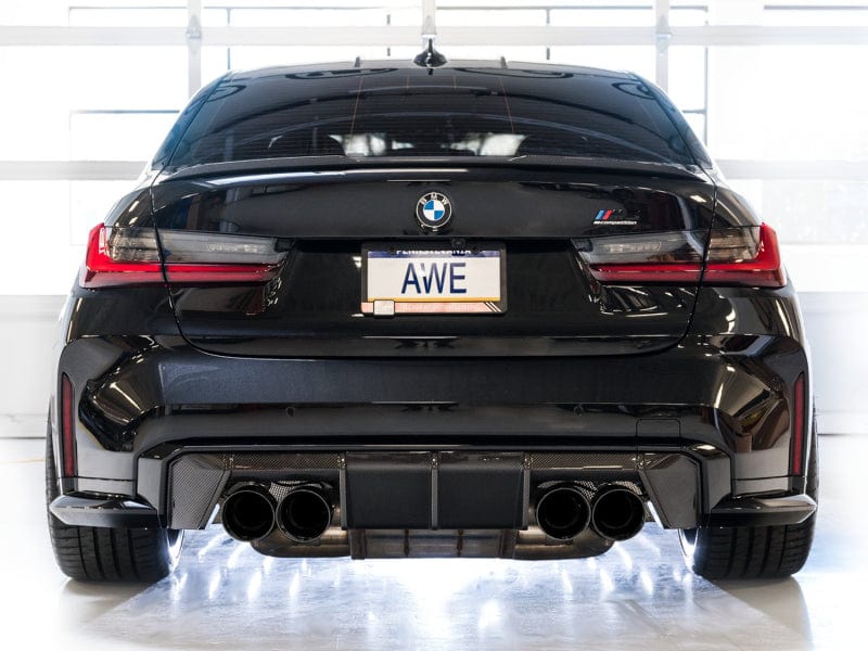 AWE Tuning Catback AWE SwitchPath Catback Exhaust for BMW G8X M3/M4 - Diamond Black Tips