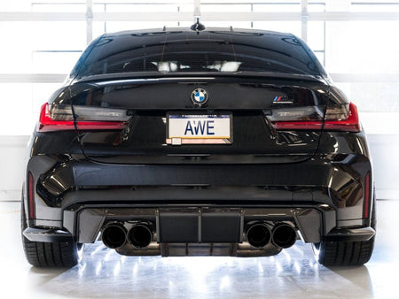 AWE Tuning Catback AWE SwitchPath Catback Exhaust for BMW G8X M3/M4 - Diamond Black Tips