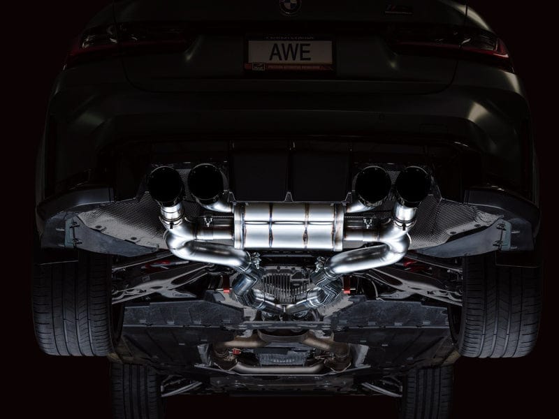 AWE Tuning Catback AWE SwitchPath Catback Exhaust for BMW G8X M3/M4 - Diamond Black Tips