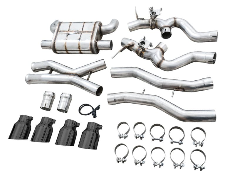 AWE Tuning Catback AWE SwitchPath Catback Exhaust for BMW G8X M3/M4 - Diamond Black Tips